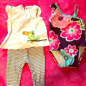 Summer swimsuit and outfit